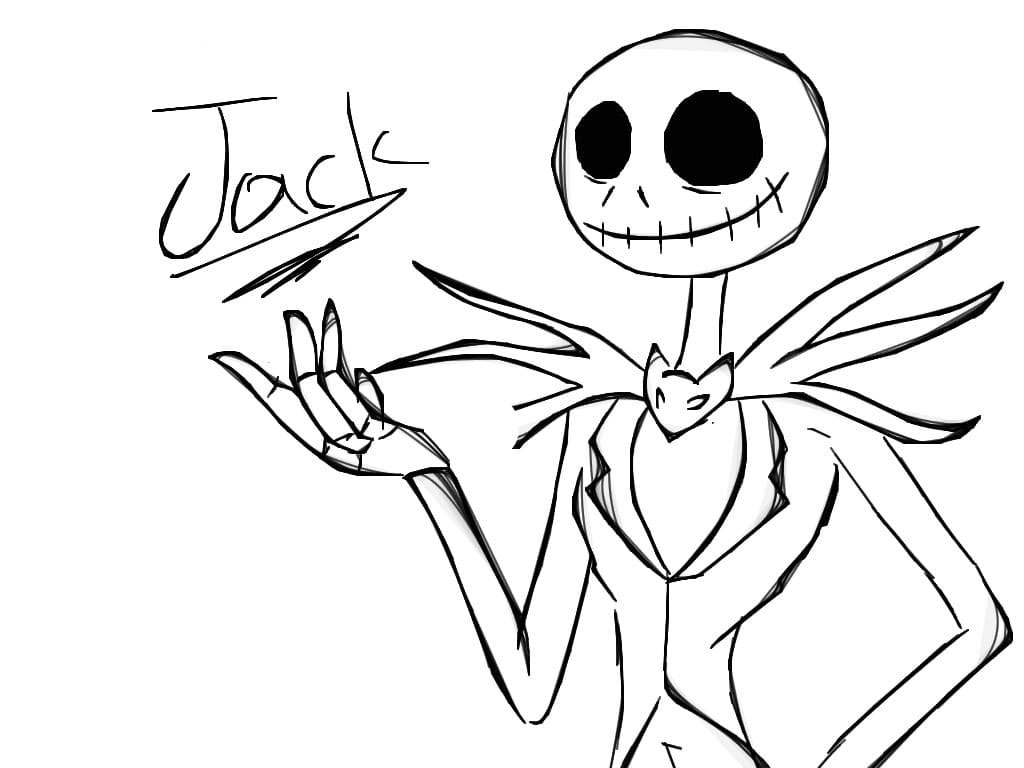 The nightmare before christmas coloring pages