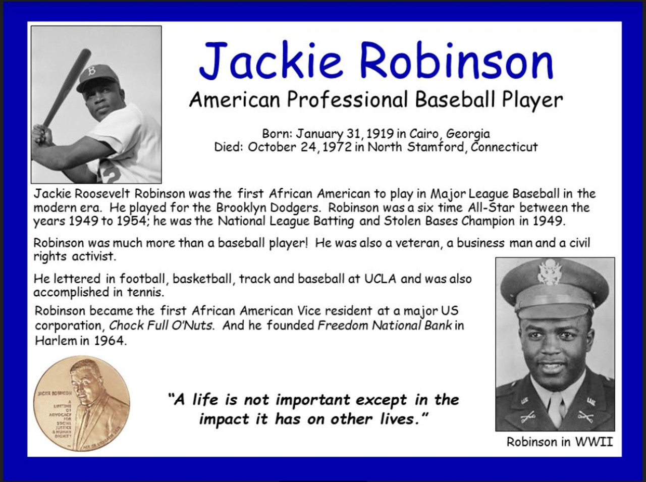 Jackie robinson poster