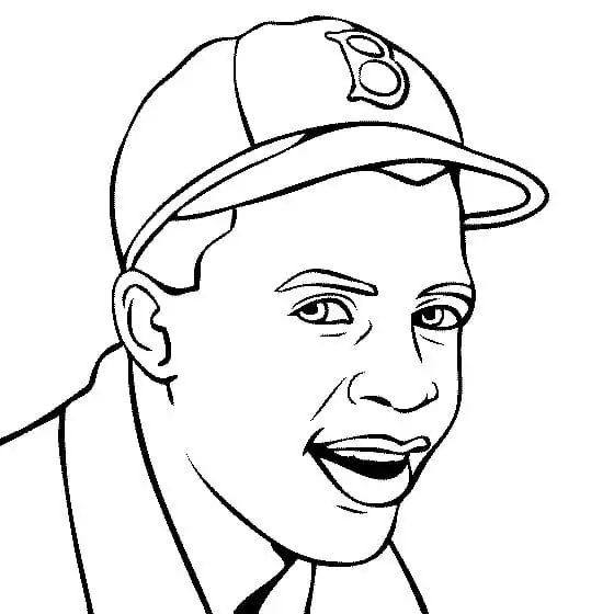 Free printable jackie robinson coloring page