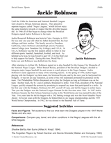 Jackie robinson biography activities baseball printable grades