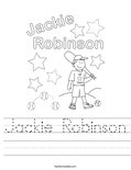 Jackie robinson coloring page