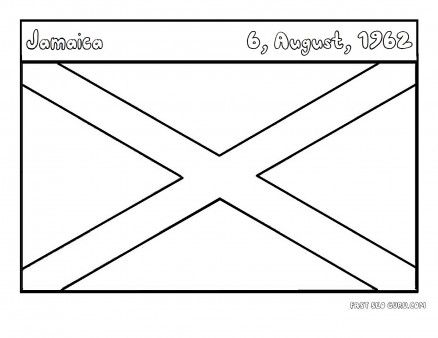 Free flags of jamaica coloring page for kids free flags of jamaica educational worksheets for firâ jamaica flag flag coloring pages free kids coloring pages