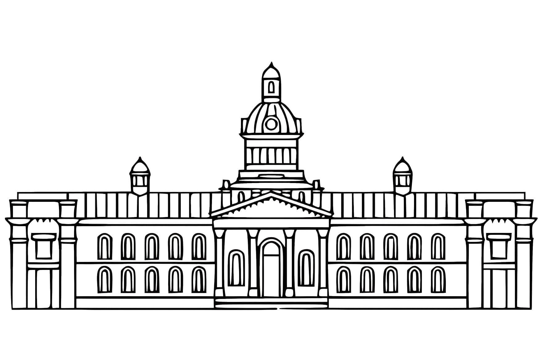 Jamaica flag coloring page