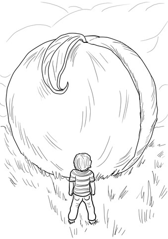 James and the giant peach coloring page free printable coloring pages