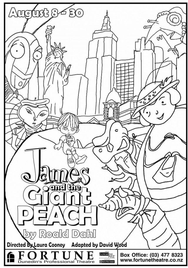 James and the giant peach coloring pages james and giant peach the giant peach coloring pages