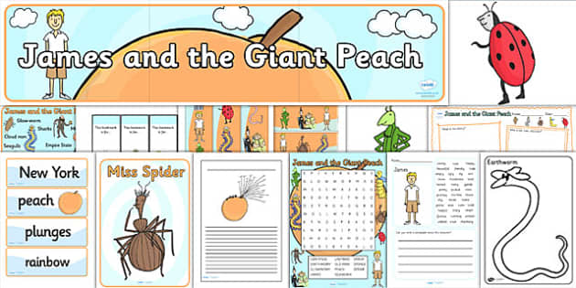 James and the giant peach louring pages teacher made