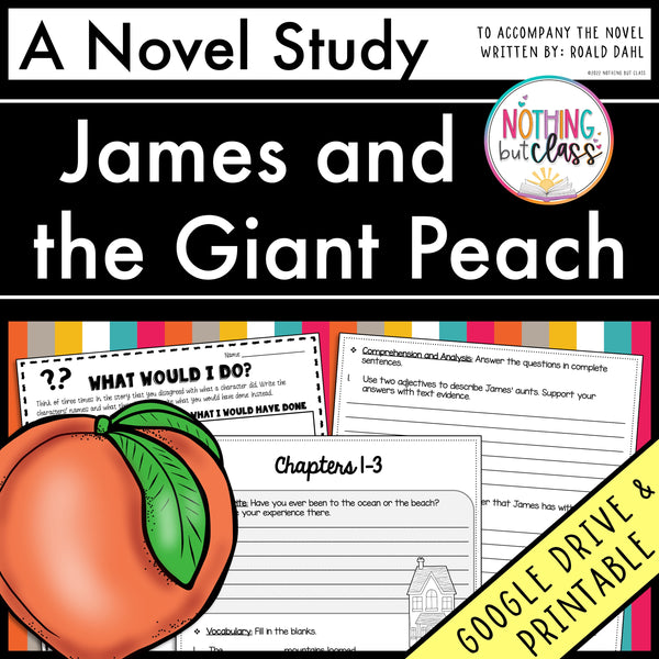 James and the giant peach activities and projects â nothing but class