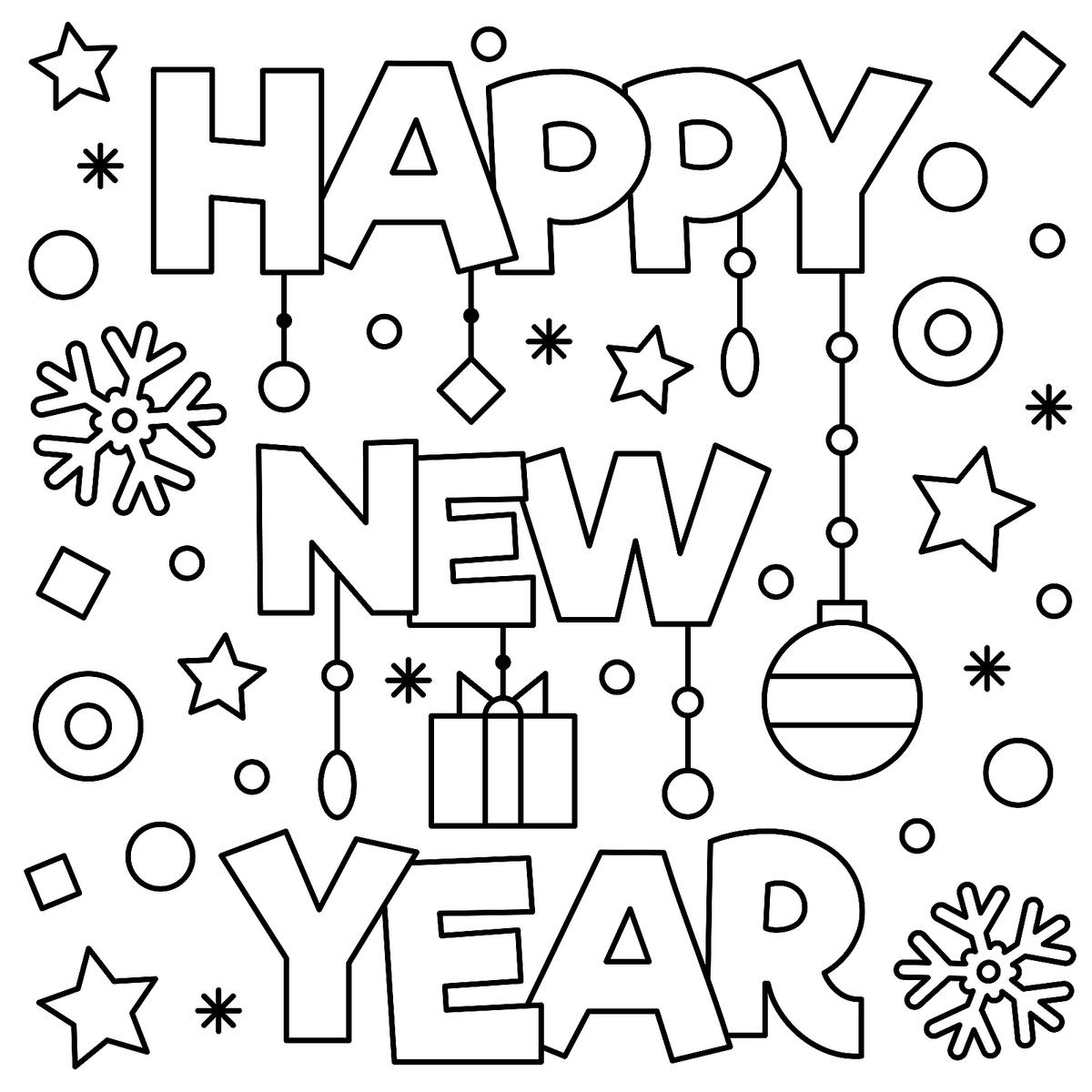 January coloring pages
