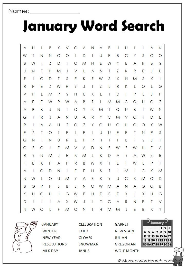 Check out this fun free january word search free for use at home or in school this is a printable january word seaâ word puzzles for kids word find colonies