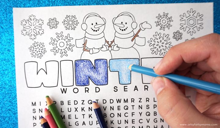 Free prtable wter word search colorg page wter words wter word search holiday words