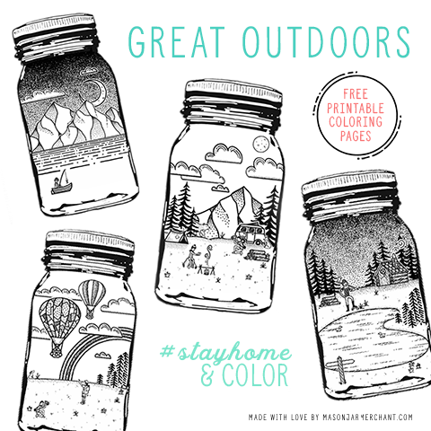 Great outdoors free printable coloring pages