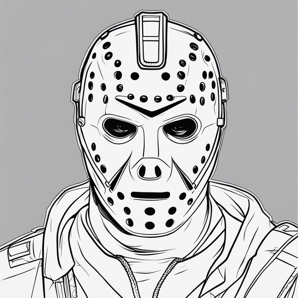 Jason voorhees coloring pages horror coloring pages halloween coloring pages