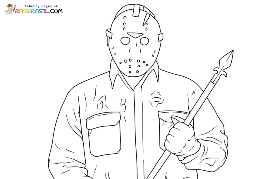 Jason voorhees coloring pages