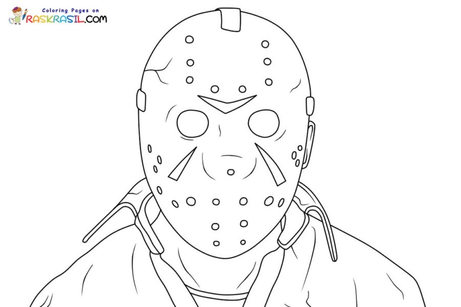 Jason voorhees coloring pages