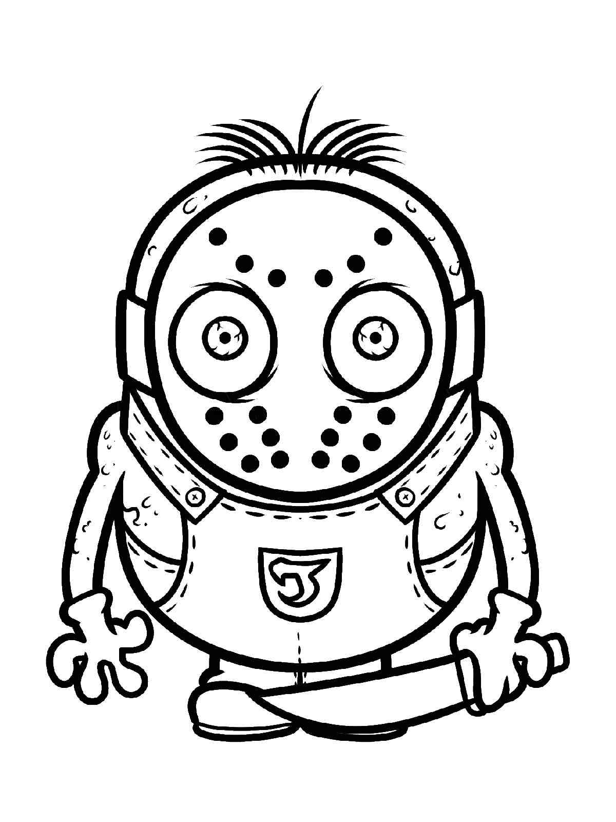 Jason voorhees coloring pages