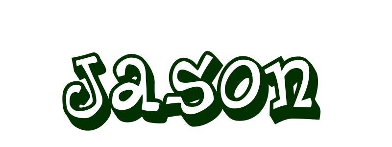 Coloring page first name jason