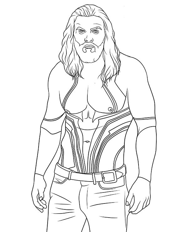 Aquaman coloring page jason momoa