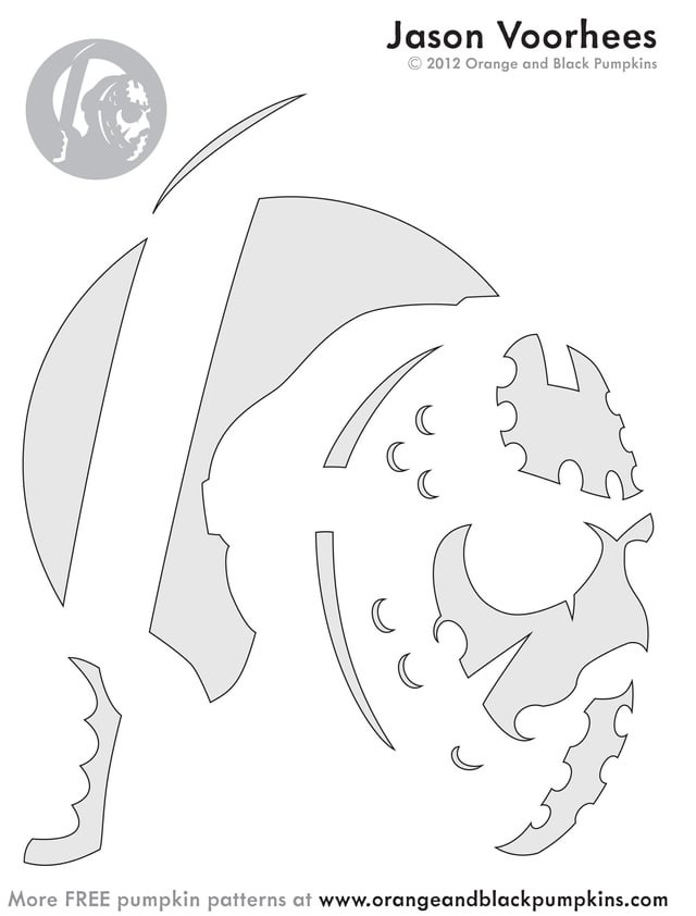 Friday the th jason pumpkin stencil