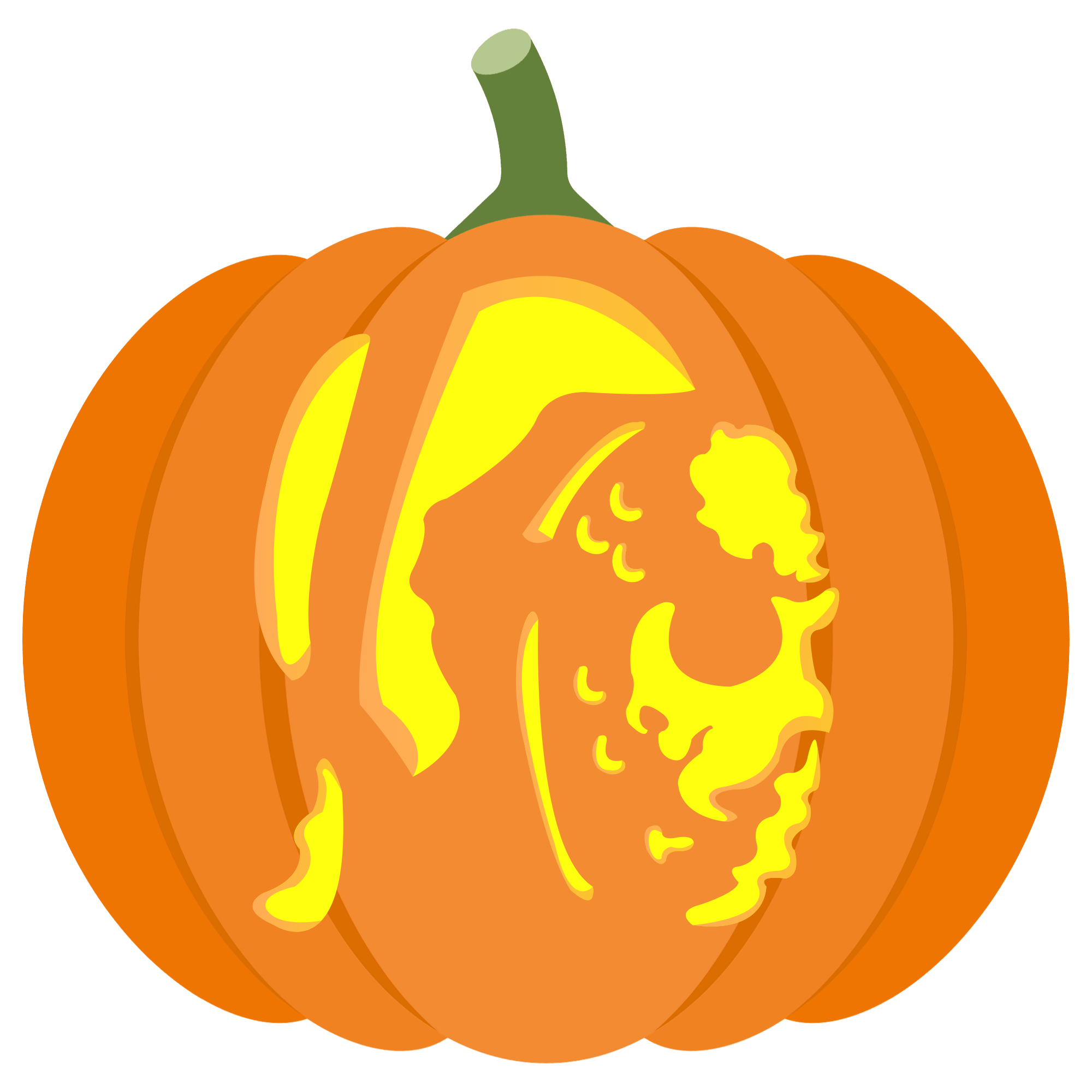 Jason voorhees pumpkin stencil free printable papercraft templates