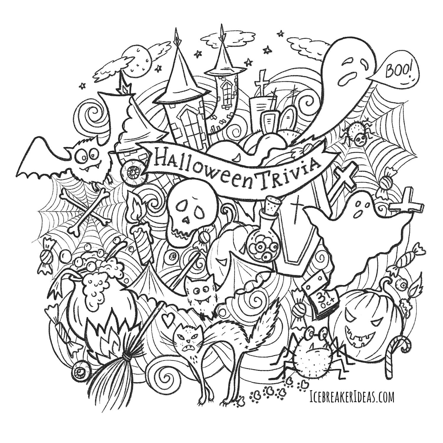 Halloween trivia questions answers for kids adults