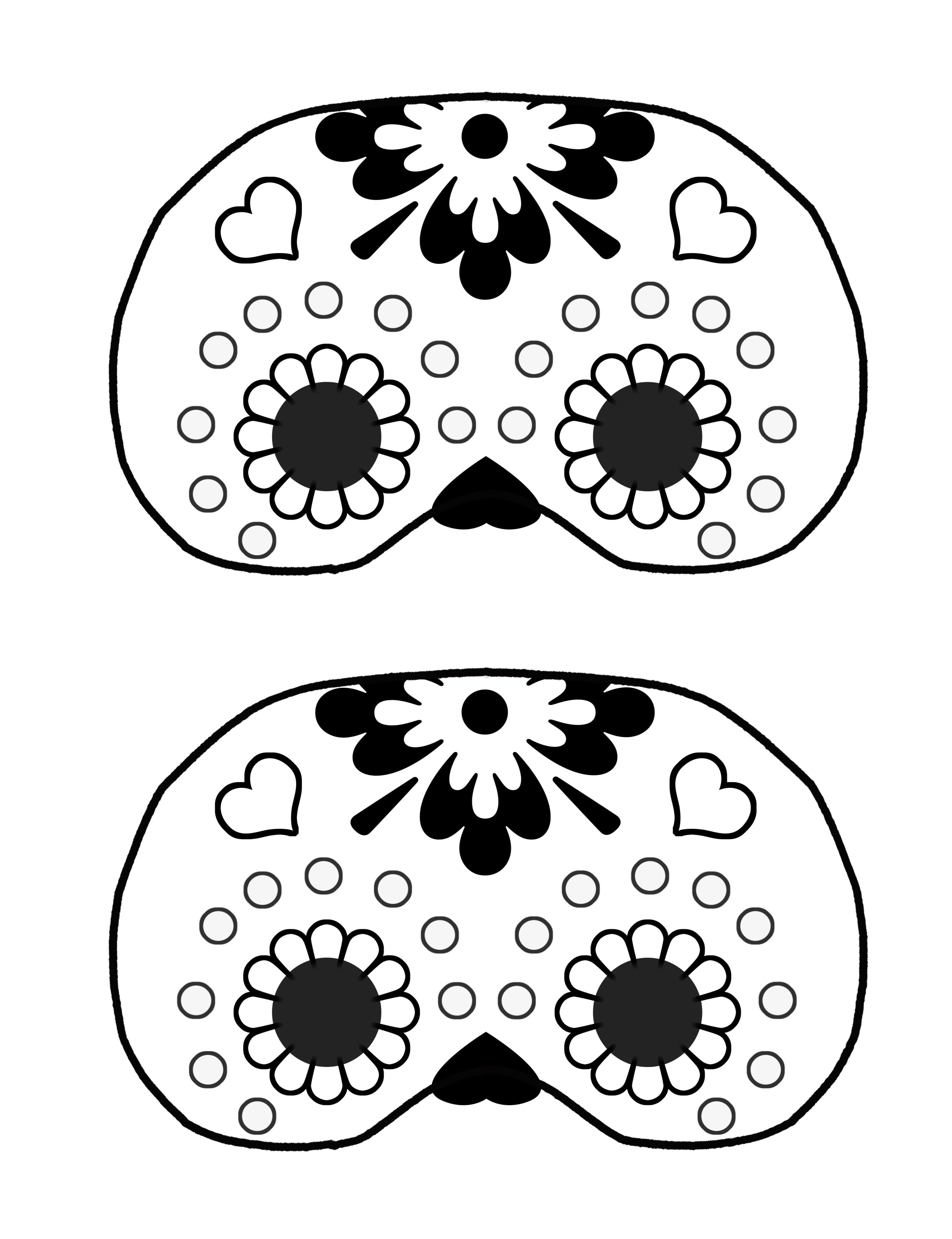 Free childrens halloween masks to print â simply party supplies