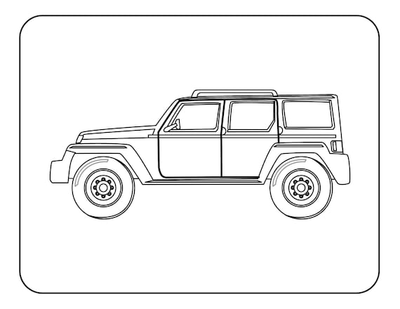 Printable car coloring pages for children