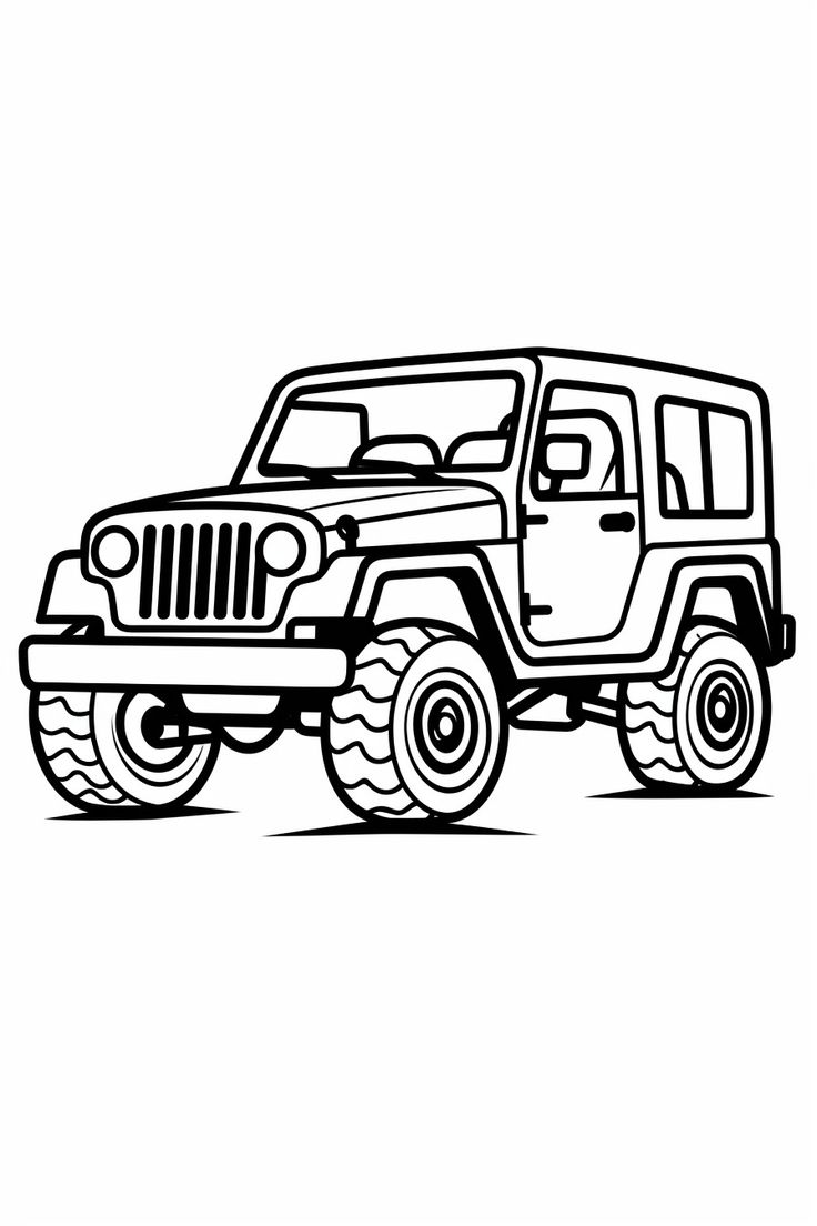 Jeep colorg pages
