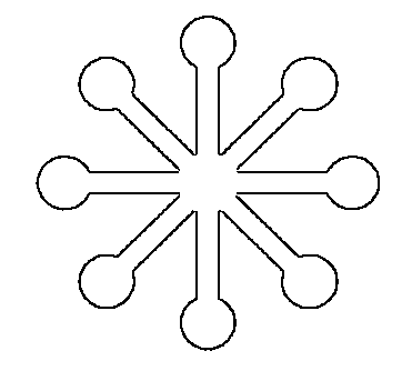 Coloring pages crystal snowflake coloring pages