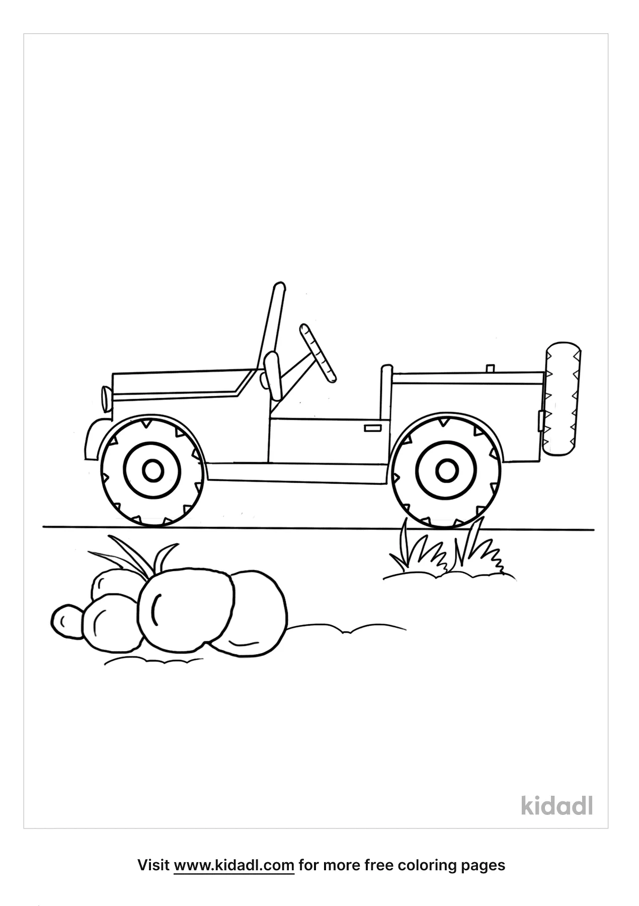 Free safari jeep coloring page coloring page printables