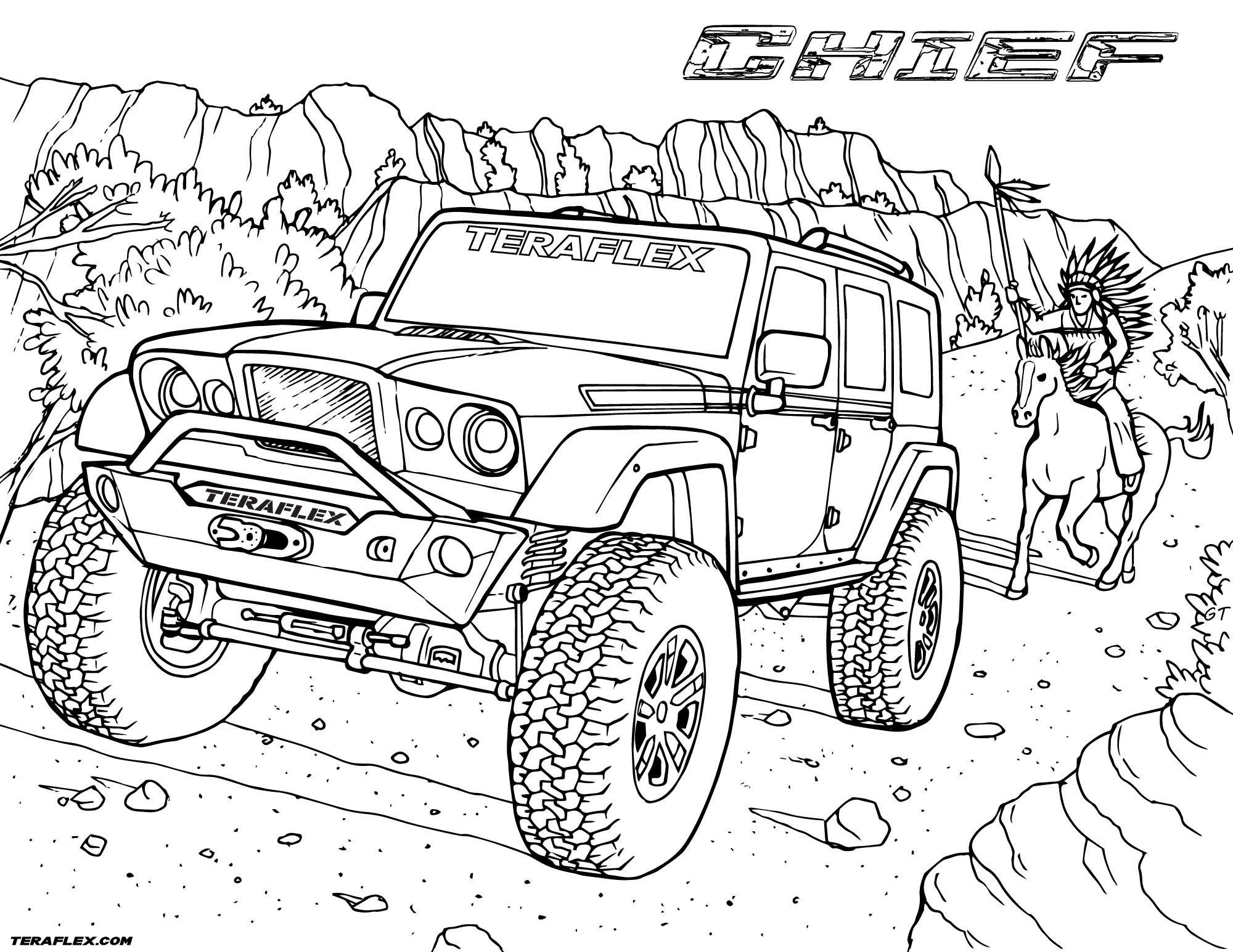 Pin by greg knight on jeep things truck coloring pages cars coloring pages coloring pages