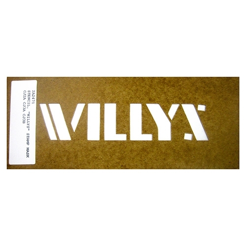 Paint stencil decal willys fits