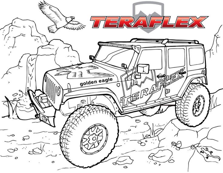 Jeep teraflex off road coloring pages truck coloring pages coloring pages coloring letters