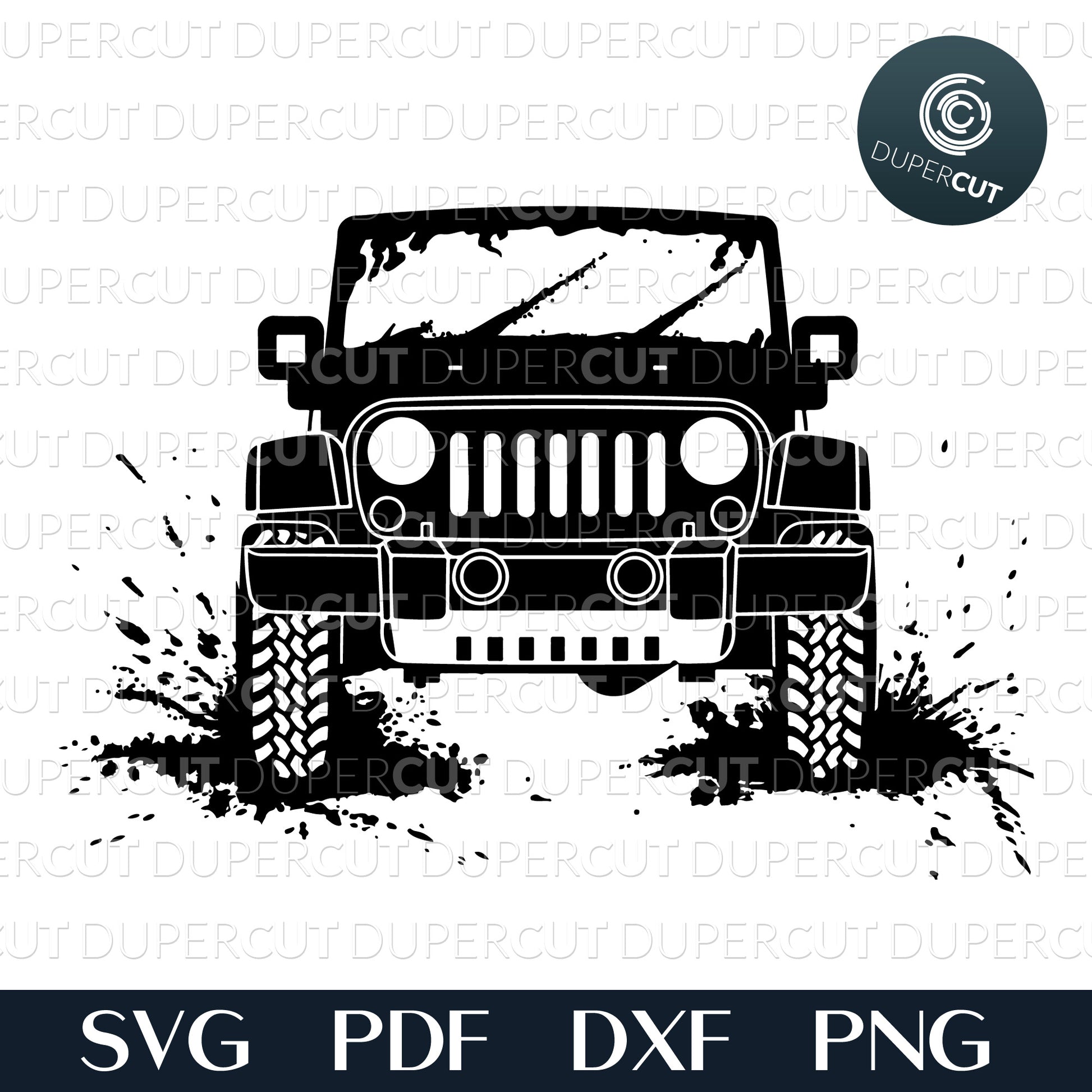 Jeep in mud