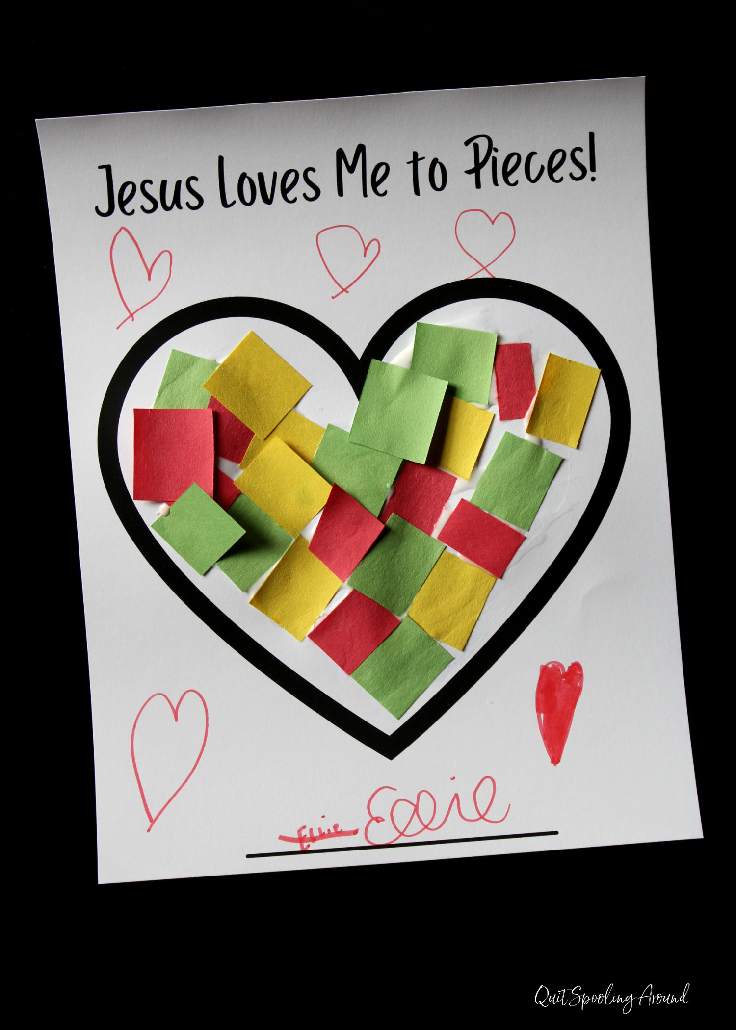 Jesus loves me to pieces free printable