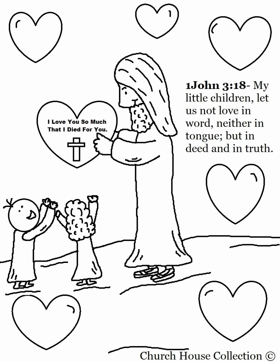 Printable coloring pages jesus loves me