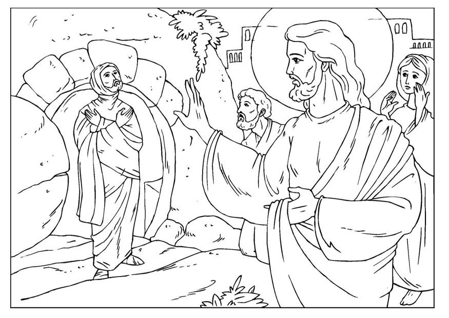 Coloring page lazarus