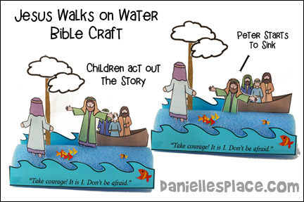 Jesus walks on waterâ noodle craft
