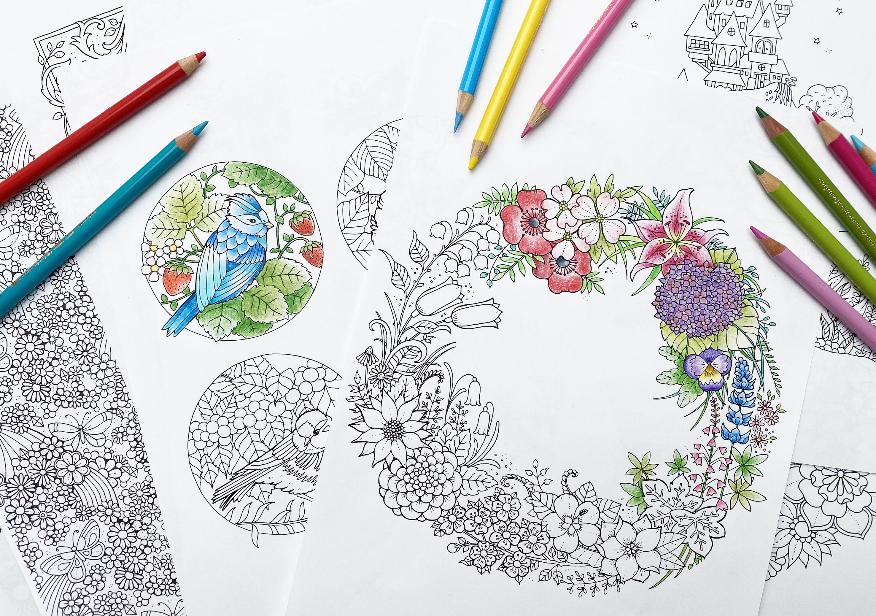 Johanna basford creates new mini coloring book â download for free