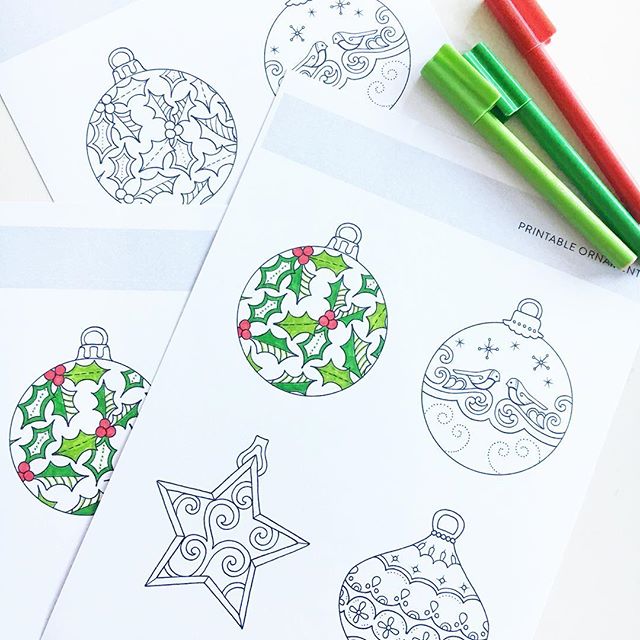 Johanna basford christmas baubles â the crafty mummy