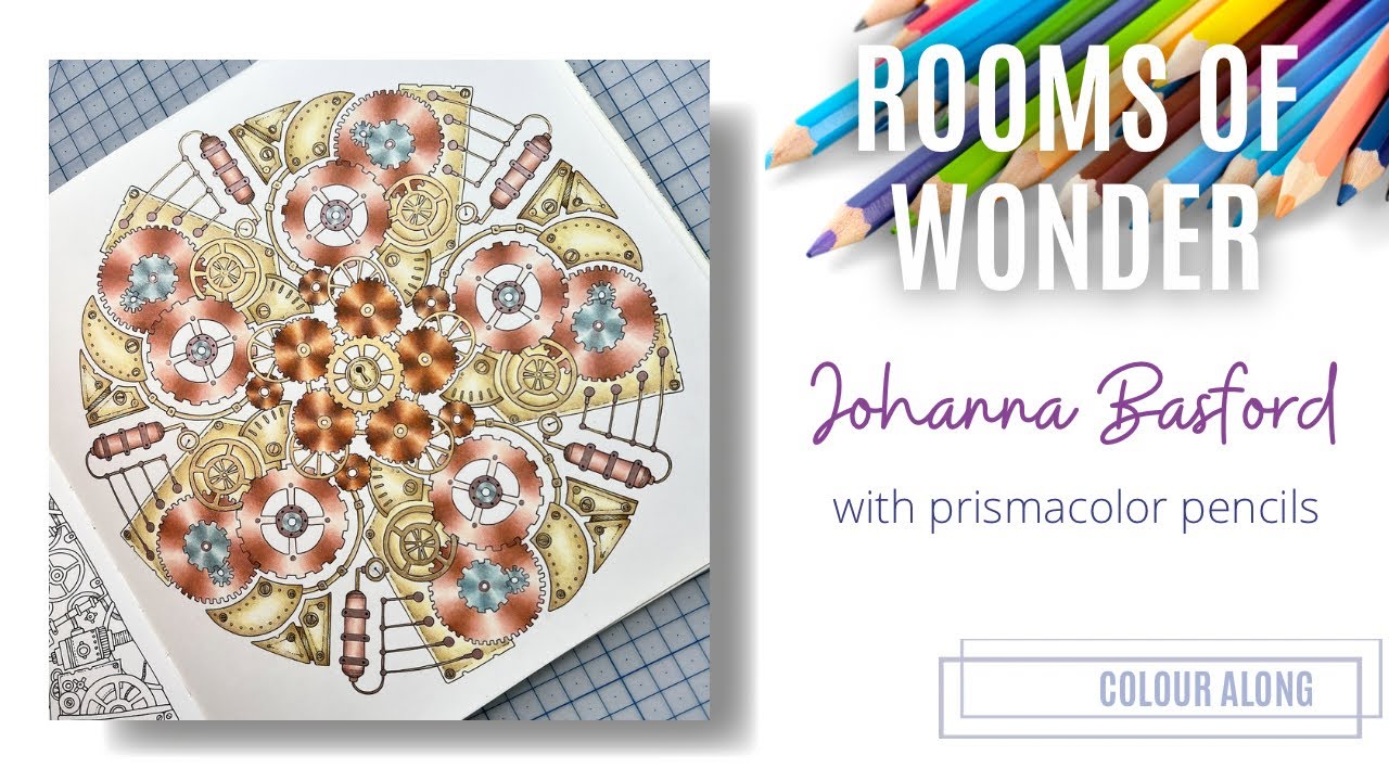 Colour along rooms of wonder by johanna basford
