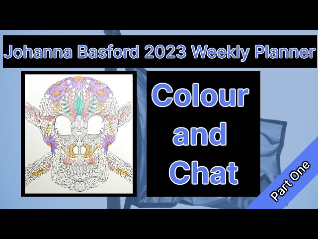 Adult colouring tutorial skull from johanna basford planner part