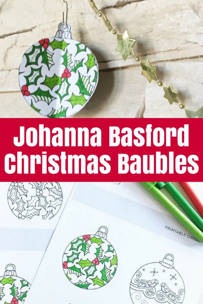 Johanna basford christmas baubles â the crafty mummy