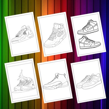 Printable jordan shoes coloring pages artistic inspiration for children