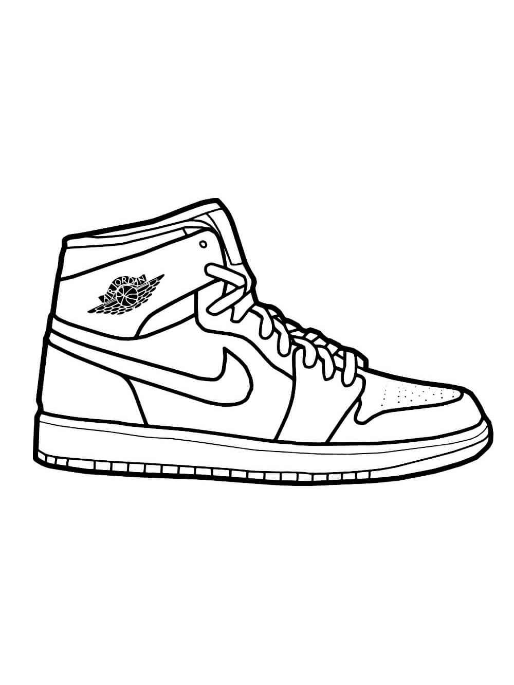 Air jordan coloring pages