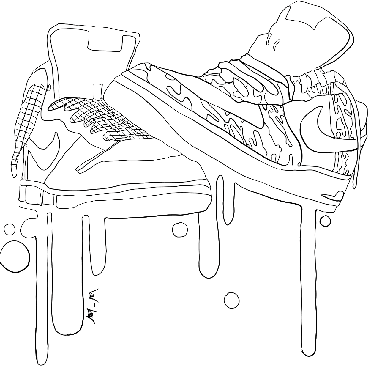 Nike coloring pages
