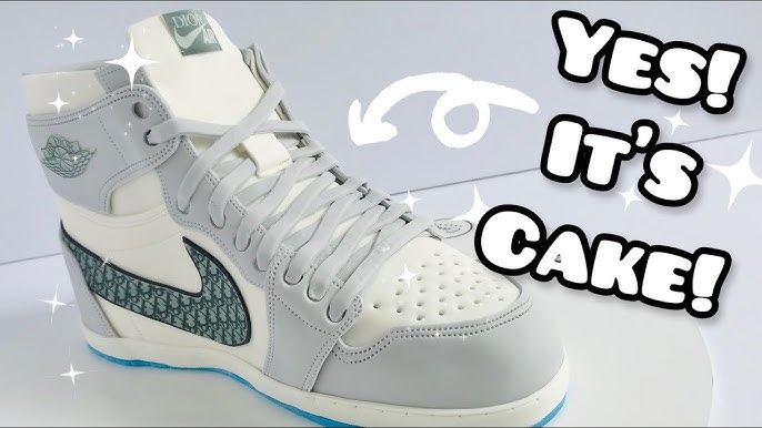 How to ake a inch air jordan sneaker cake fro a x inch cake