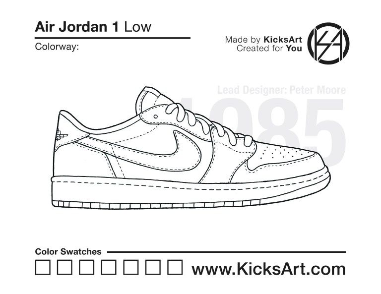 Air jordan low stencil air jordans jordans sneakers illustration