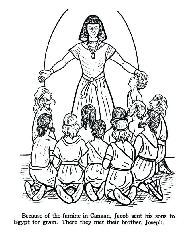 Joseph coloring pages