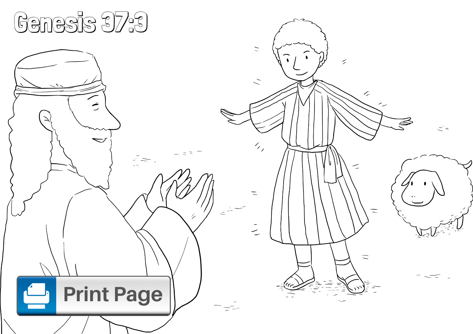 Joseph and his brothers coloring pages for kids â connectus