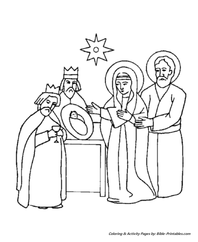 The christmas story coloring pages